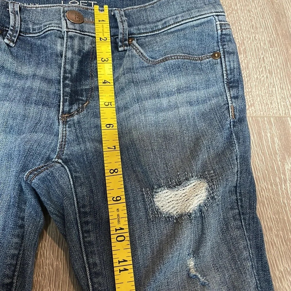LOFT Modern Skinny Stretch Distressed Jeans 2P - Picture 5 of 14